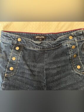 Women’s Dark Blue Nautica Jeans Button-Front High Waisted Size 8